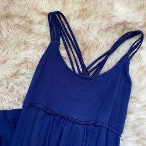 Navy blue strappy Maxi